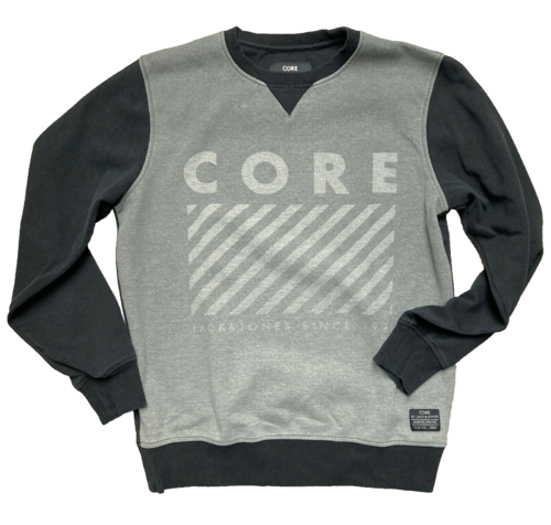Jack & Jones Core Sweater Grau Schwarz Gr M